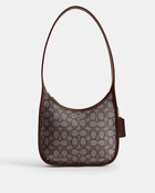 Curve Zip Bag In Signature Jacquard