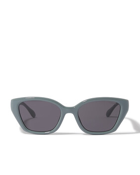 Irreg Frame Sculpted C Logo Temple Sunglasses