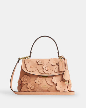 Emory Top Handle In Floral Applique