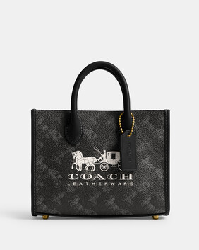 حقيبة يد ايس 17 بطبعة بشعار الماركة