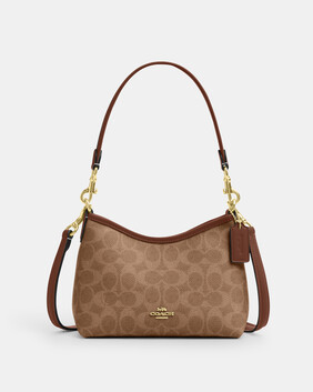 Laurel Small Shoulder Bag In Signature Canvas