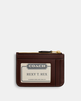 Essential Mini Id Card Case In Signature Jacquard