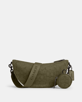 Hall Soft Sling Bag In Signature Jacquard 30