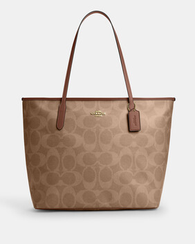 Large City Tote Bag In Maxi Signature Canvas