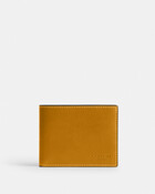 Slim Billfold Wallet In Natural Full-grain Leather