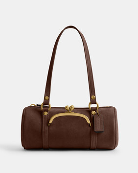 Kisslock Barrel Bag 28