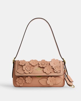 Etta Small Flap Shoulder Bag In Floral Applique