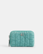 Essential Small Zip Around Card Case With Quilting