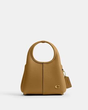 Polished Pebble Leather Lana Shoulder Bag 19