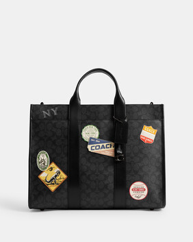 Wesley Tote In Signature Canvas With Patches