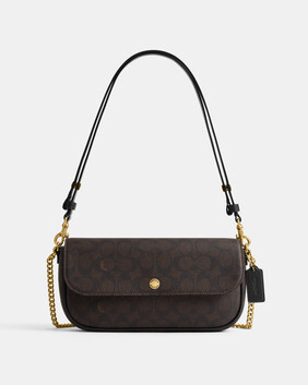 Brook Flap Chain Bag In Signature UpcraftedLeather