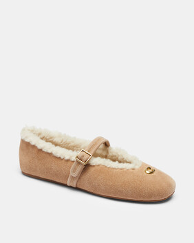 Sculpted C Mary Jane In Shearling