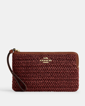 Large Corner Zip Wristlet