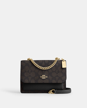 حقيبة كروس بودي كلير صغيرة قماش قنب مغلف بشعار الماركة