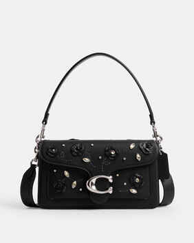 حقيبة كتف تابي 20 مزينة بكريستال