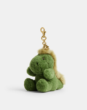 حلية حقيبة بلعبة ديناصور ريكس صغيرة محشوة شيرلينغ