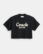 Cursive Signature Cropped T-shirt