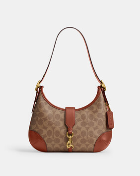 حقيبة هوبو هامبتون قنب بشعار الماركة