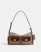 Turnlock Haversack Bag 27 In Signature Jacquard
