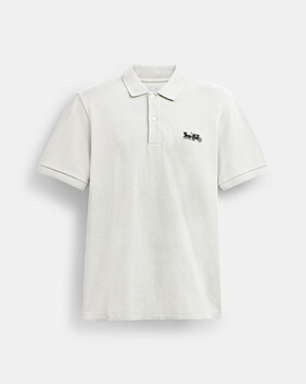 Horse And Carriage Classic Polo In Organic Cotton