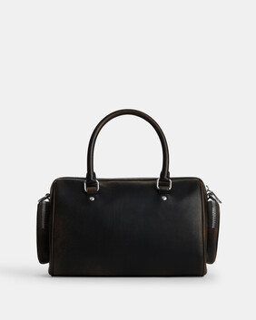 Rowan Satchel Bag With Pockets In Loved Leather