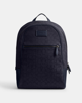 Theo Backpack In Signature Jacquard