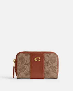 حافظة بطاقات ايسنشال صغيرة بسحاب محيط