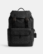 League Flap Backpack In Signature Canvas