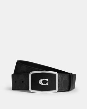 Signature Plaque Buckle Belt 38 Mm