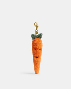 Carroty Carrot Plushie Bag Charm In Shearling