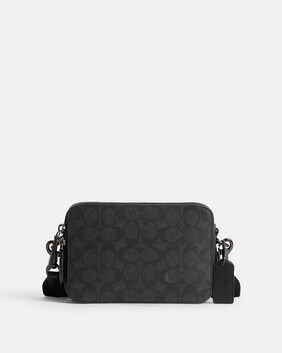 حقيبة كروس شارتر 19 بشعار الماركة قماش قنب