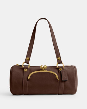 Kisslock Barrel Bag