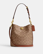 Willow Soft Bucket Bag 19 In Signature Canvas