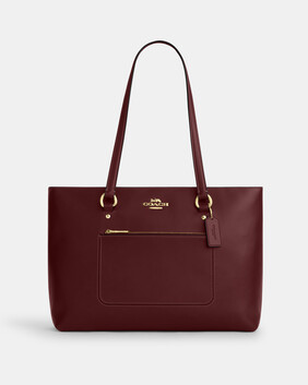 Gallery Tote In Soft Smooth Leather